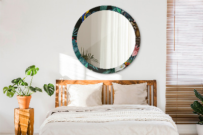 Espelho redondo decorativo Floresta na selva