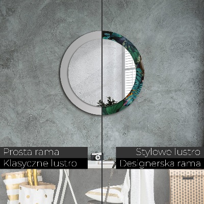 Espelho redondo decorativo Floresta na selva