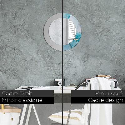 Espelho decorativo redondo Fluido abstrato