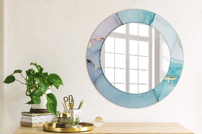 Espelho decorativo redondo Fluido abstrato