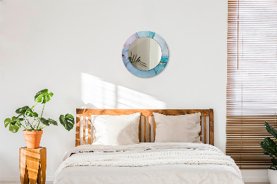 Espelho decorativo redondo Fluido abstrato