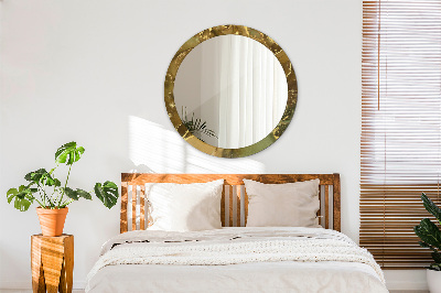 Espelho decorativo redondo Redemoinhos metálicos