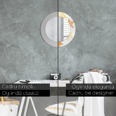 Espelho decorativo redondo Estrelas pastel