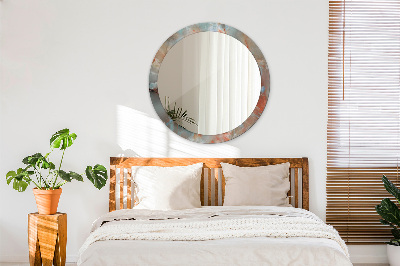 Espelho decorativo redondo Mármores de ônix