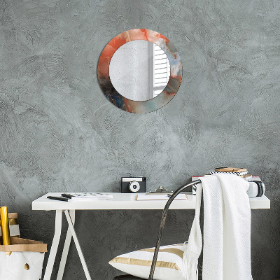 Espelho decorativo redondo Mármores de ônix