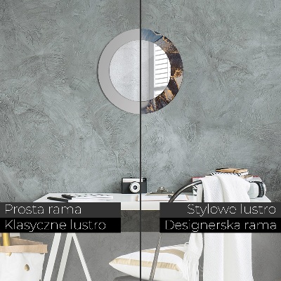 Espelho redondo decorativo Fluido abstrato