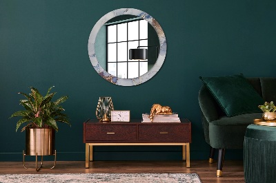 Espelho redondo decorativo Arte Líquida Abstrata