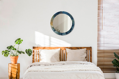 Espelho decorativo redondo Mármore ônix