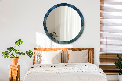 Espelho decorativo redondo Mármore ônix