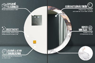 Espelho decorativo redondo Fluido abstrato