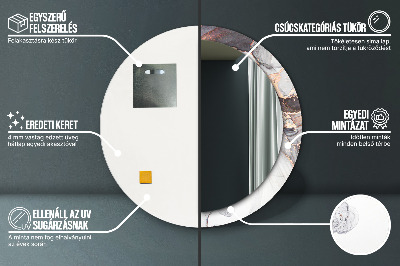 Espelho decorativo redondo Fluido abstrato