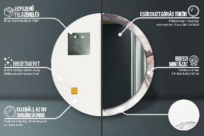 Espelho decorativo redondo Fluido abstrato