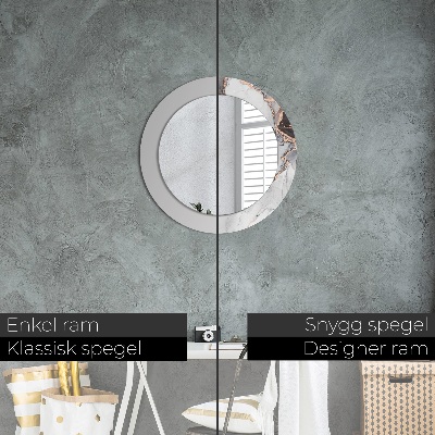 Espelho decorativo redondo Fluido abstrato