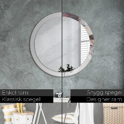 Espelho decorativo redondo Fluido abstrato