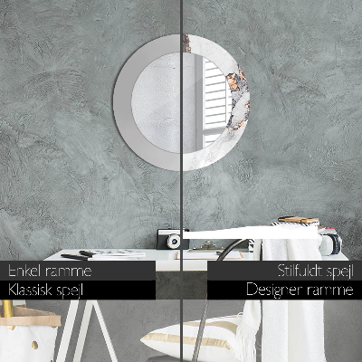 Espelho decorativo redondo Fluido abstrato