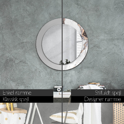 Espelho decorativo redondo Fluido abstrato
