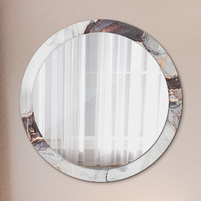 Espelho decorativo redondo Fluido abstrato