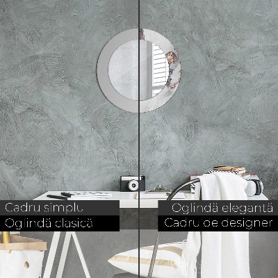 Espelho decorativo redondo Fluido abstrato