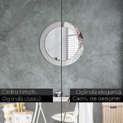 Espelho decorativo redondo Fluido abstrato