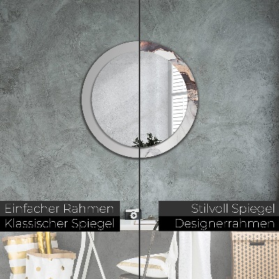 Espelho decorativo redondo Fluido abstrato