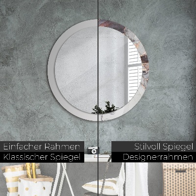 Espelho decorativo redondo Fluido abstrato