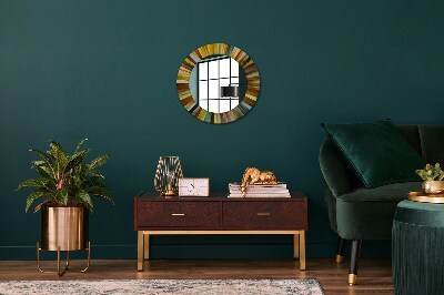 Espelho redondo decorativo Padrão radial abstrato