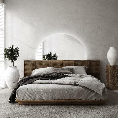 Espelho meia lua com iluminação LED