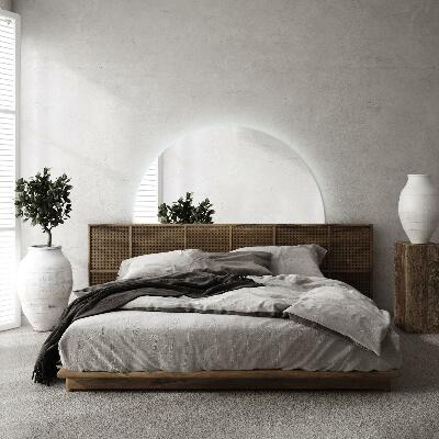 Espelho meia lua com iluminação LED