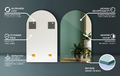 Espelho semi oval decorativos