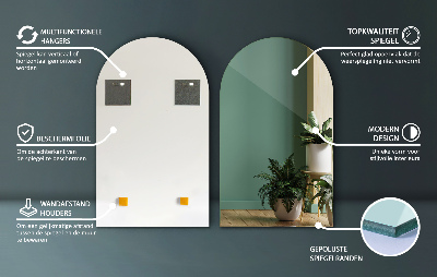 Espelho semi oval decorativos