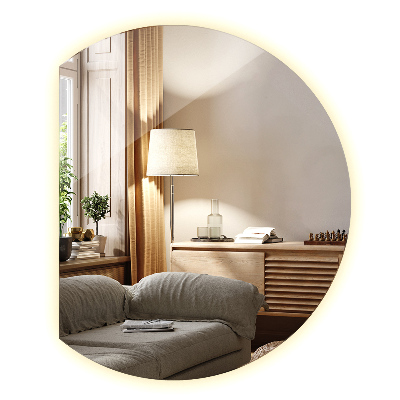 Espelho com corte reto com LED