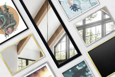 Espelho de pé com moldura branca 36x156 cm