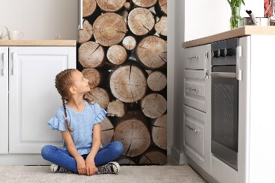 Painel magnético para frigorífico Vigas de madeira