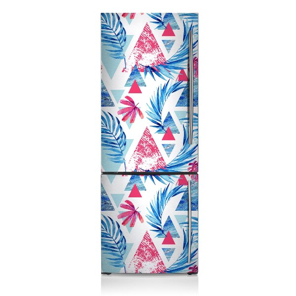 Capa magnética para frigorífico Folhas triangulares