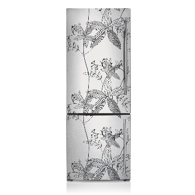 Painel magnético para frigorífico Rabiscos de flores