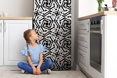 Painel magnético para frigorífico Padrão preto e branco