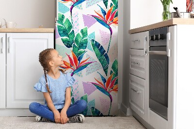 Painel magnético para frigorífico Flora tropical