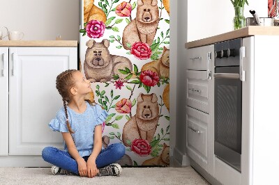 Painel magnético para frigorífico Cães Chow Chow