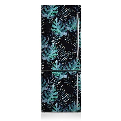 Capa magnética para frigorífico Folhas escuras
