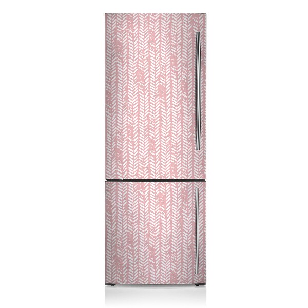 Capa magnética para frigorífico Espinha de peixe rosa