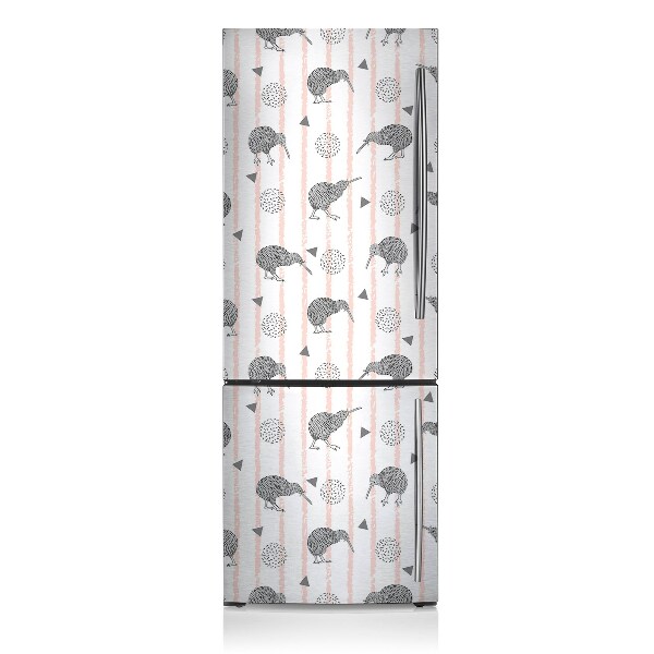 Painel magnético para frigorífico Padrão de pássaro kiwi