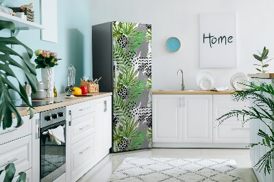 Painel magnético para frigorífico Folhas tropicais