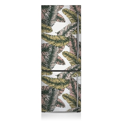 Capa magnética para frigorífico Folhas de bananeira