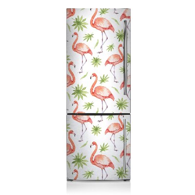 Capa magnética para frigorífico Flamingos