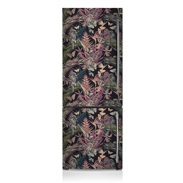 Capa magnética para frigorífico Pássaros e folhas