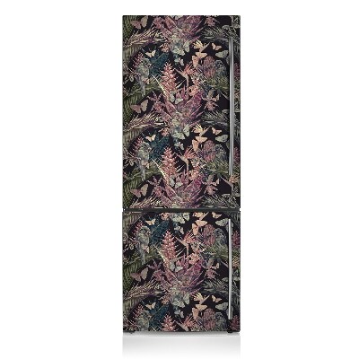 Capa magnética para frigorífico Pássaros e folhas