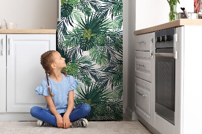 Painel magnético para frigorífico Folhas tropicais