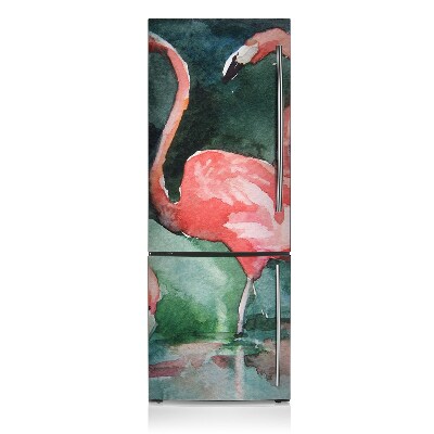 Capa magnética para frigorífico Flamingo pintado