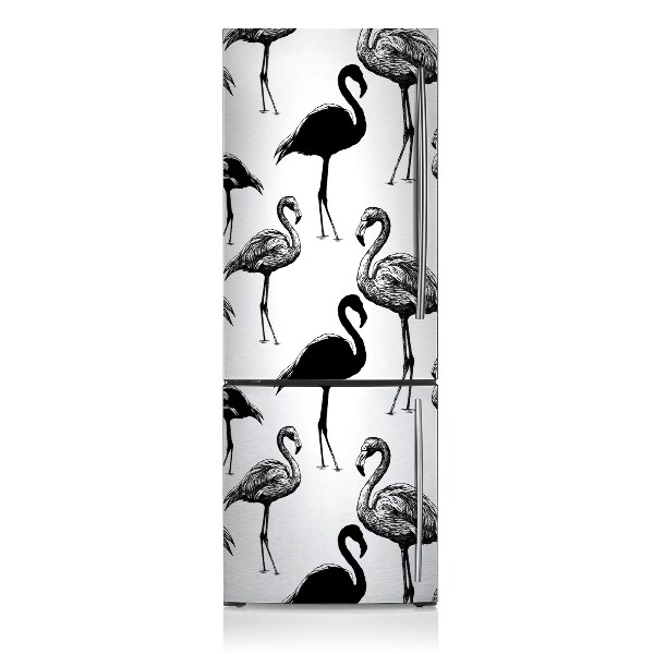 Painel magnético para frigorífico Flamingos retrô