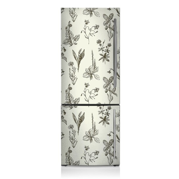 Painel magnético para frigorífico Flores esboçadas